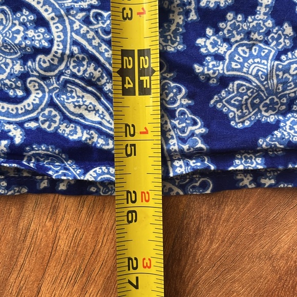 EUC J. Crew blue Paisley cotton blouse. - Picture 13 of 16